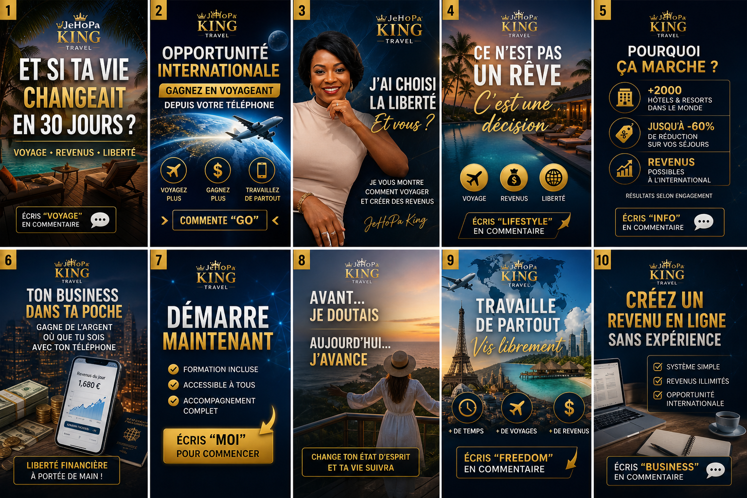 Présentation mobile JeHoPa KING Travel